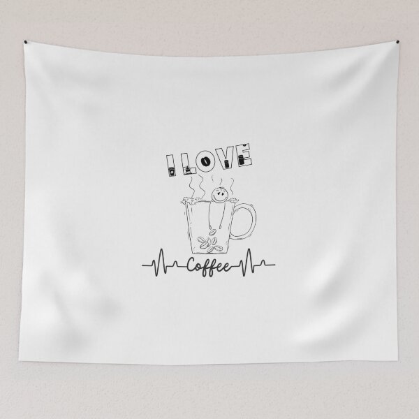 Item preview, I love coffee_ funny coffee designed and sold by OscarShoping.