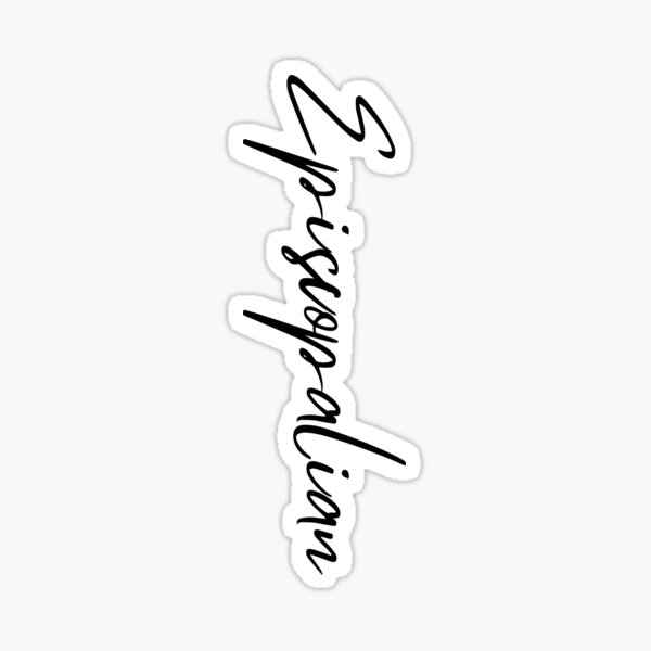 Item preview, Episcopalian sideways script  designed and sold by OsborneCreek.