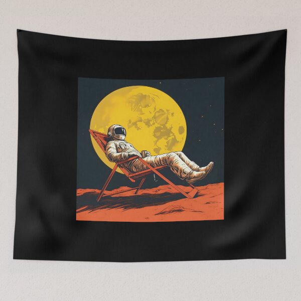 Item preview, Sunbathing Astronaut designed and sold by FarOutTees.
