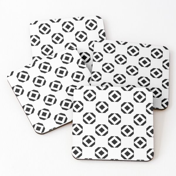 Item preview, Black and White Square Diamonds Checkerboard Pattern, Gift Design Lovers, Monochrome, Optical Illusion designed and sold by PenguinForests.