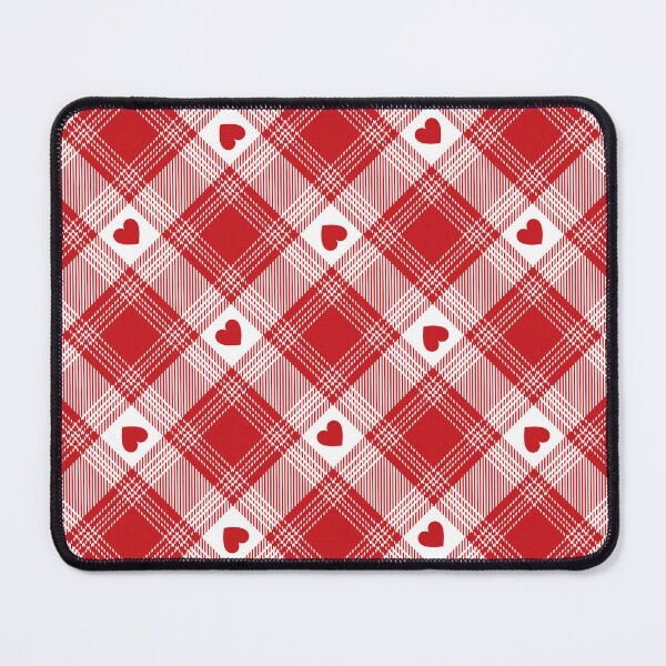 Item preview, Heart check plaid Red & White Pattern designed and sold by dzmart.