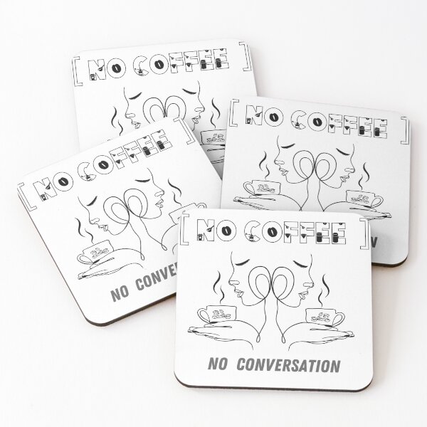 Item preview, No coffee_no conversation designed and sold by OscarShoping.