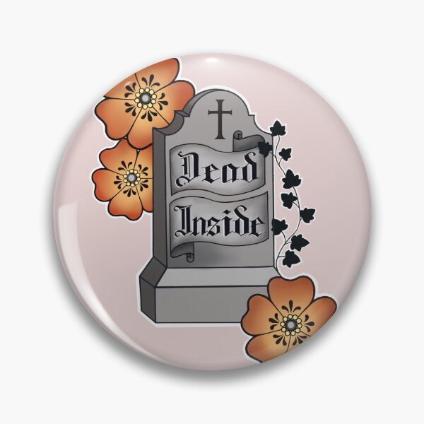 Item preview, Dead inside grave stone  designed and sold by sarahwatson944.