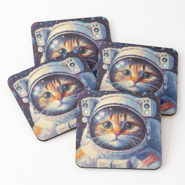 Item preview, Portrait of a cat astronaut designed and sold by Andreja's shop.
