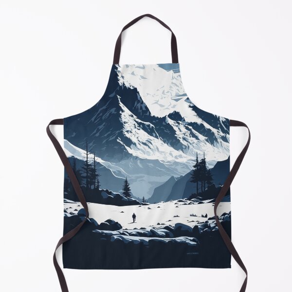 Item preview, Minimalist snow mountain at night  designed and sold by artra-shop.