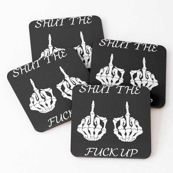 Item preview, shut the fuck up Skeleton Hand Middle Finger Pocket Skeleton Bones Fuck Off designed and sold by Maystro-design.