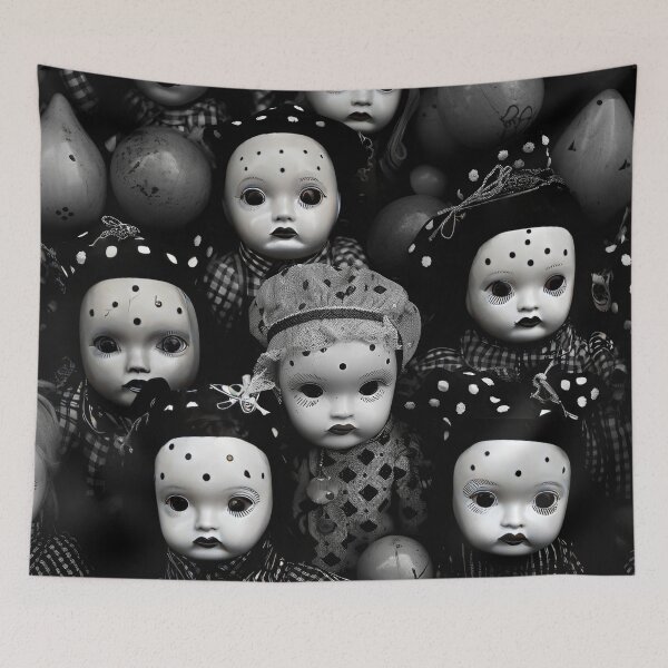 Item preview, Portraits of Creepy Dolls Heads designed and sold by Brendon987.