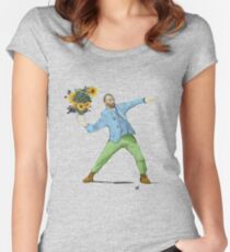 Van Goghsky Tailliertes Rundhals-Shirt