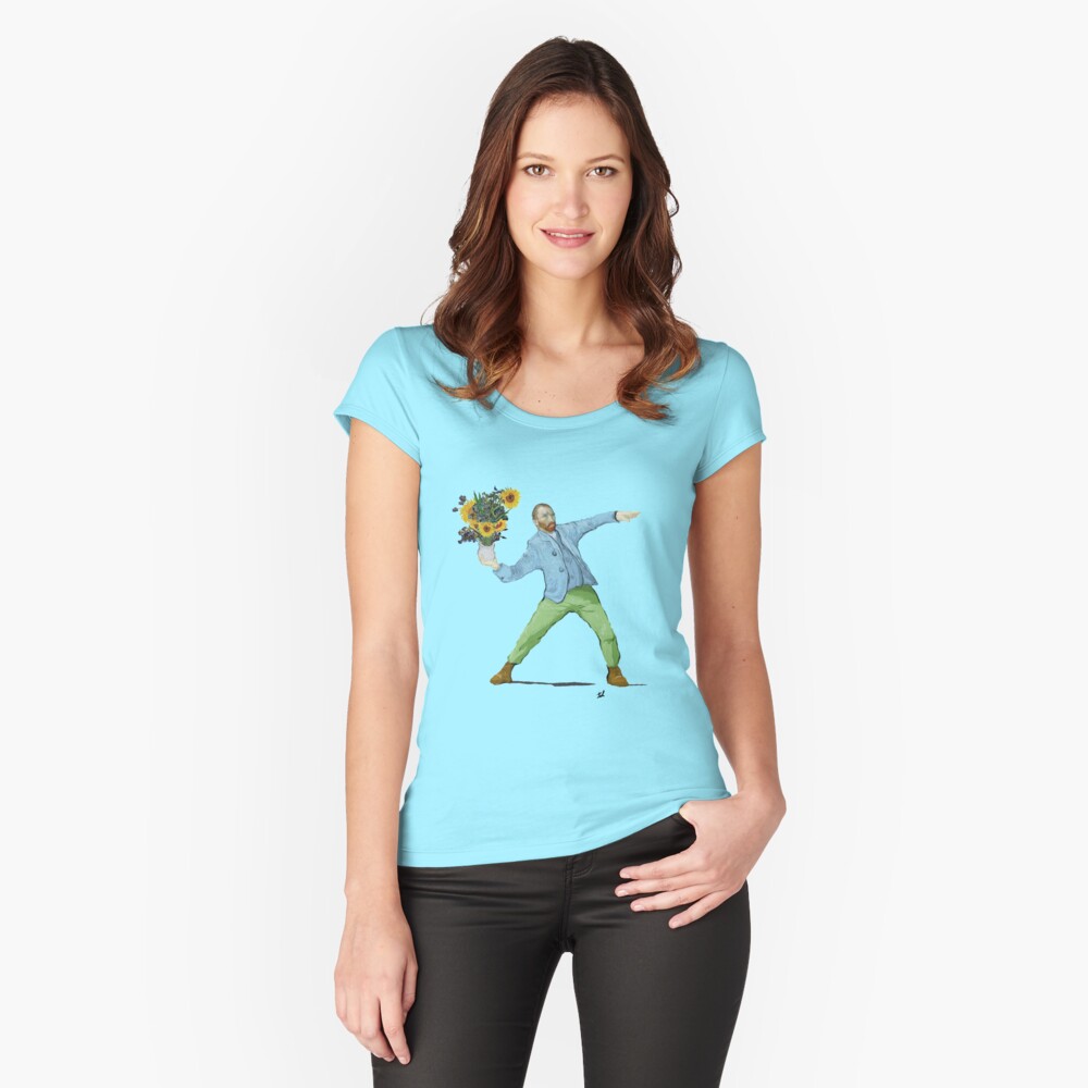 Vista previa del artículo con la obra «Camiseta entallada de cuello ancho», diseñado y vendido por IT-Anastas.