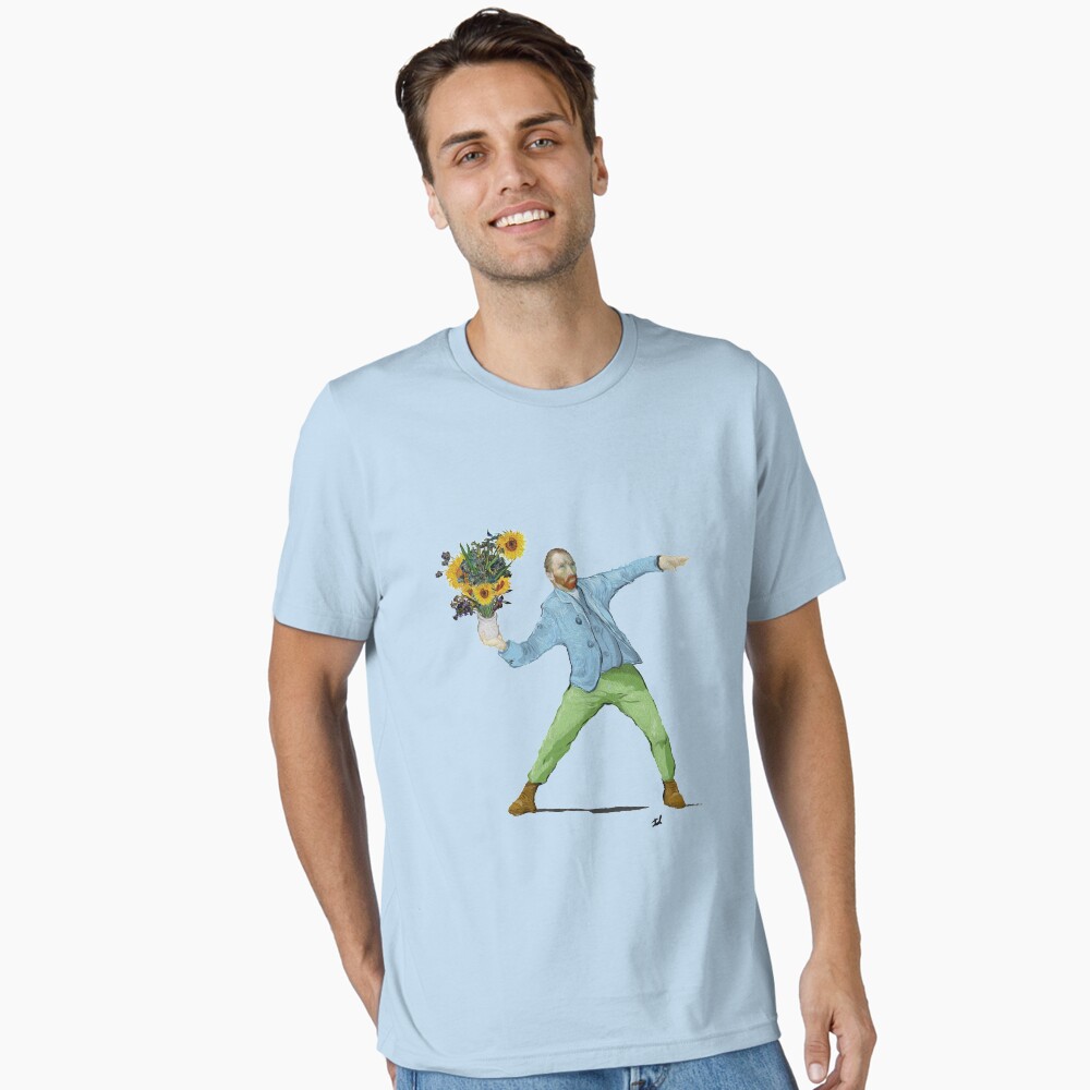 Vista previa del artículo con la obra «Camiseta esencial», diseñado y vendido por IT-Anastas.