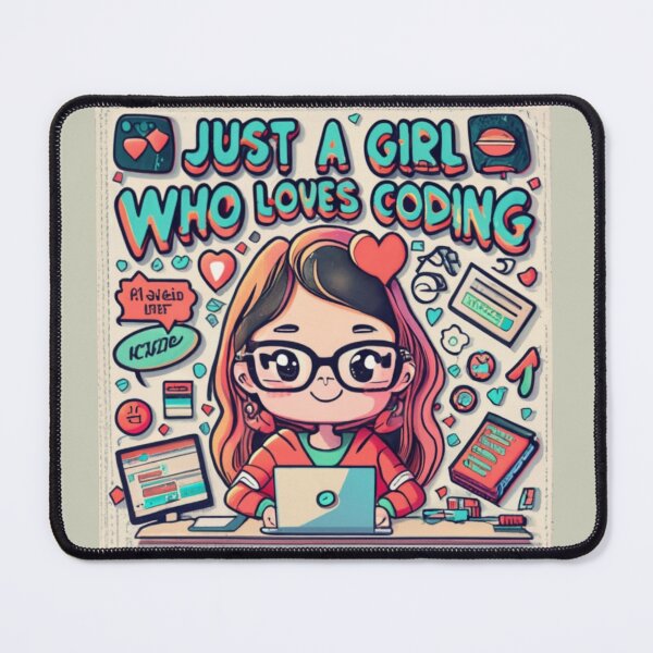 Item preview, Just A Girl Who Loves Coding Geek Coding Women designed and sold by ArtFromBeyond.