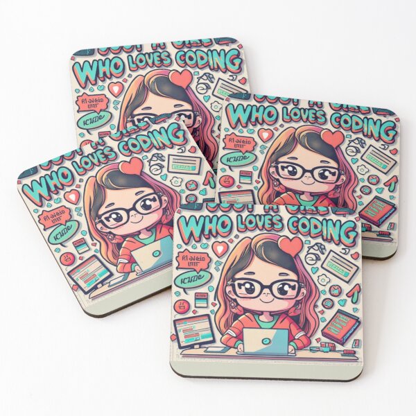 Item preview, Just A Girl Who Loves Coding Geek Coding Women designed and sold by ArtFromBeyond.