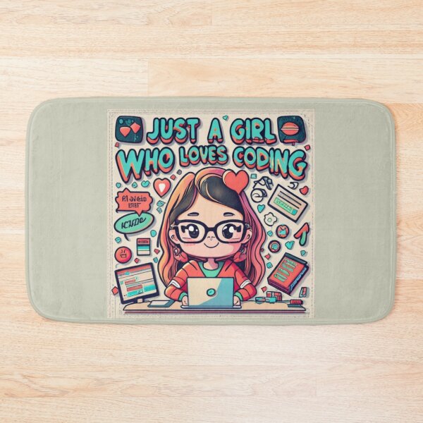 Item preview, Just A Girl Who Loves Coding Geek Coding Women designed and sold by ArtFromBeyond.