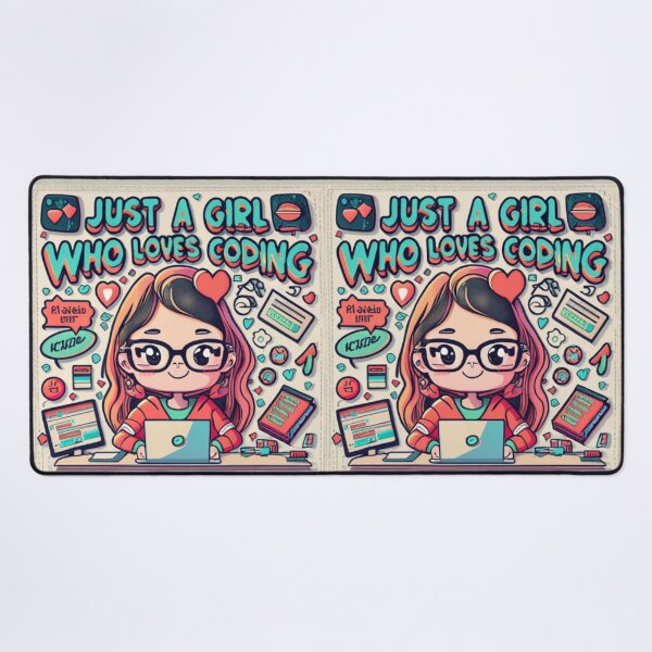 Item preview, Just A Girl Who Loves Coding Geek Coding Women designed and sold by ArtFromBeyond.