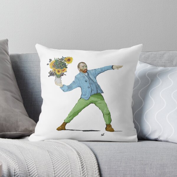 Van Goghsky Throw Pillow