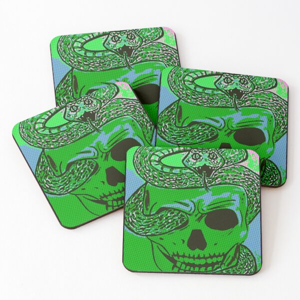 Item preview, Grunge Snake on a Skull designed and sold by gleefulme.
