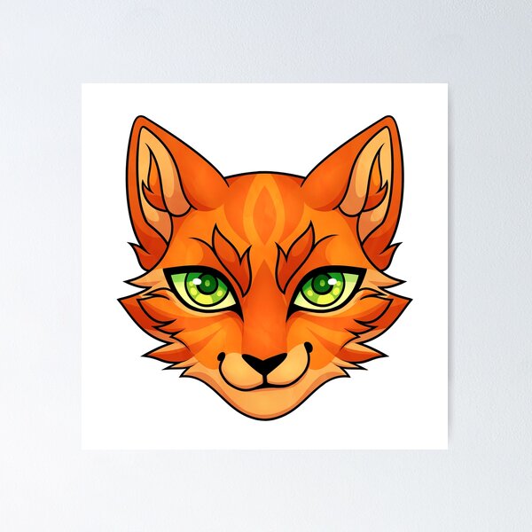 Firestar Cat Warrior Cats Hyper Realistic · Creative Fabrica