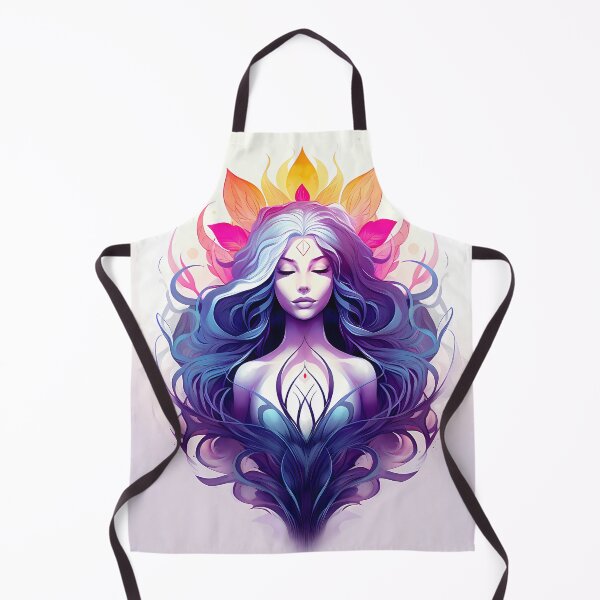 Item preview, Behold the crowned Yoni Goddess of Divine Feminine - spiritual art spirituality divine feminine well-being portrait illustration drawing designed and sold by LvSoulCreations.