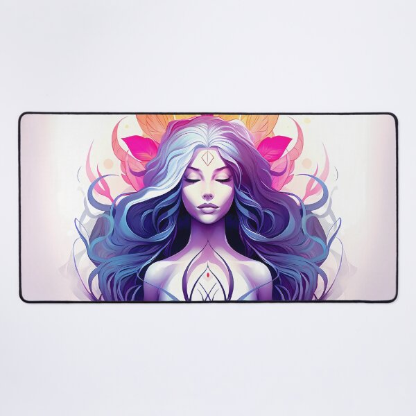 Item preview, Behold the crowned Yoni Goddess of Divine Feminine - spiritual art spirituality divine feminine well-being portrait illustration drawing designed and sold by LvSoulCreations.