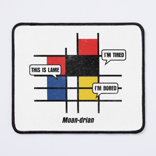 Item preview, Moandrian, Mondrian abstract geometric cubism funny humor designed and sold by therocketman.