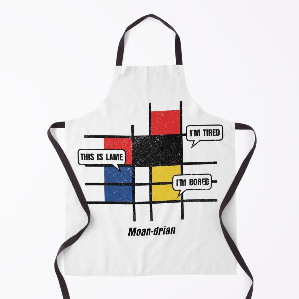 Item preview, Moandrian, Mondrian abstract geometric cubism funny humor designed and sold by therocketman.