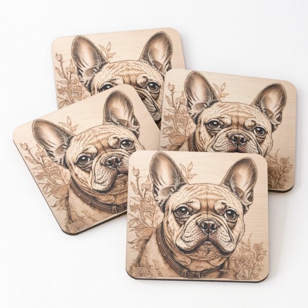Item preview, French Bulldog: The Captivating Character of Wood (Pyro Pets Art - 014)  designed and sold by pyropetsart.
