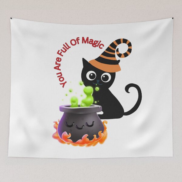 Item preview, Halloween: Kitty With Spell Caldron Your full Of Magic designed and sold by TaraTs.