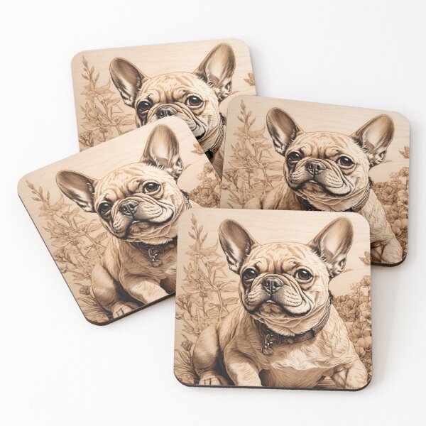 Item preview, French Bulldog: The Captivating Character of Wood (Pyro Pets Art - 016)  designed and sold by pyropetsart.
