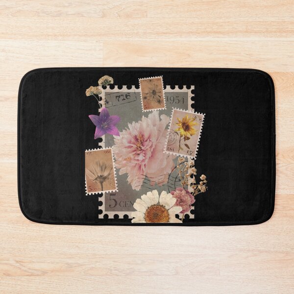 Item preview, Vintage Flower Stamps Colorful Illustration Design designed and sold by EarthArtDesigns.