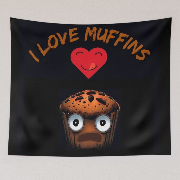 Item preview, I love muffins designed and sold by AJSRPrints.
