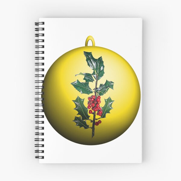 Item preview, Holly on a Christmas tree ball designed and sold by Robin3DT.