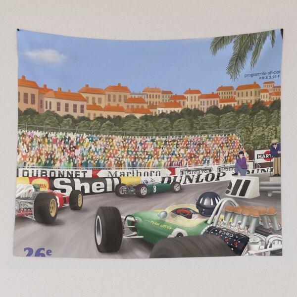 Item preview, Monaco Grand Prix 1968 Poster - Classic F1 Racing Art designed and sold by Road To Track.