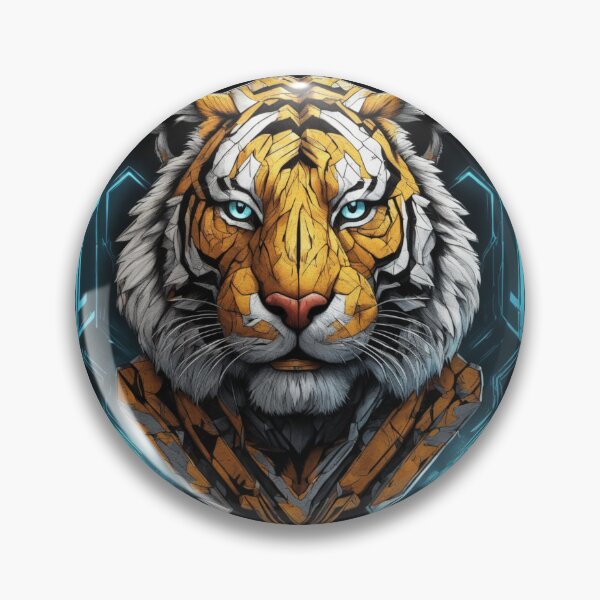 Item preview, robot tiger designed and sold by SketchysDESIGNS.