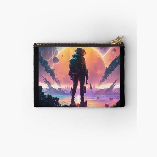 Item preview, Cosmic Cyberpunk: Astronaut in the Neon Void designed and sold by artra-shop.