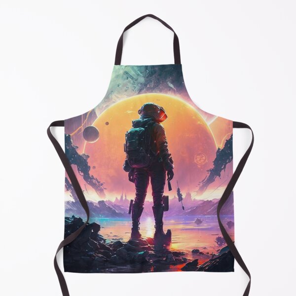Item preview, Cosmic Cyberpunk: Astronaut in the Neon Void designed and sold by artra-shop.