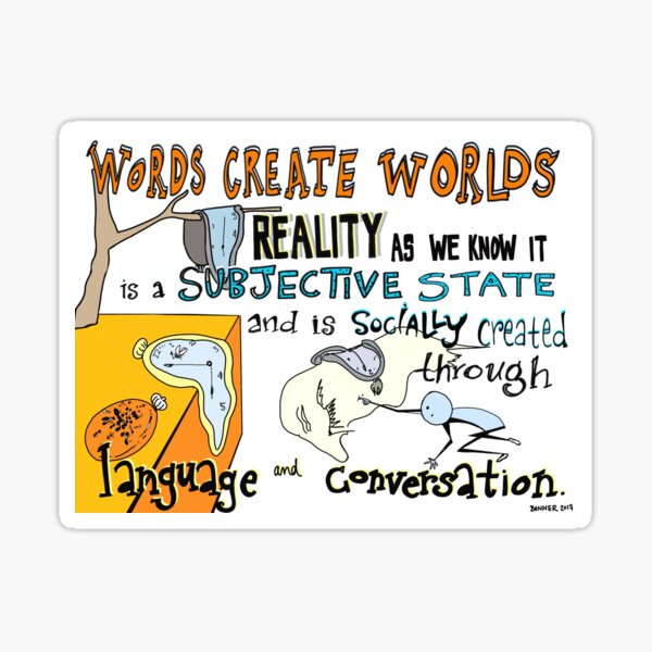 Words Create Words Sticker