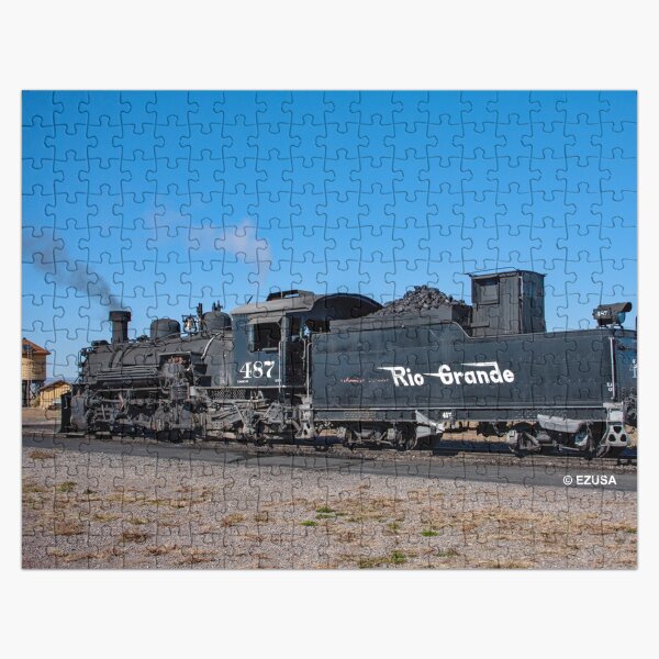 Item preview, Gift Yourself A Steam Train Ride With The 1,000 Piece Jigsaw Puzzle Challenge ~ Comes In A Metal Gift/Storage Box. Also, It's “TIME” To Check Out The Matching 10.25” Wall Clock. designed and sold by MoreEZUSA-Here.