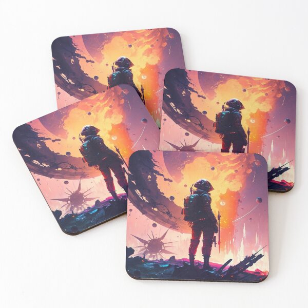 Item preview, Cyberpunk Astronaut in Space designed and sold by artra-shop.