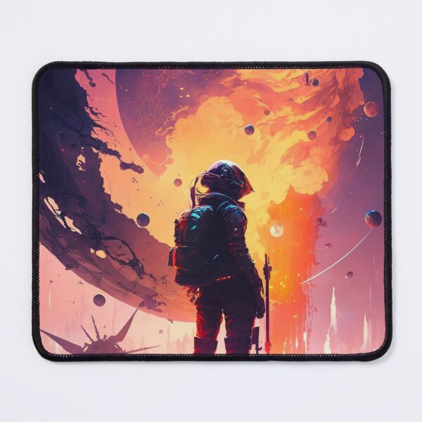Item preview, Cyberpunk Astronaut in Space designed and sold by artra-shop.
