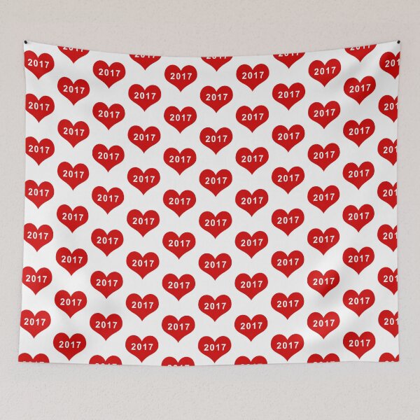 Item preview, 2017 Red Love Heart designed and sold by usernamenaijan.