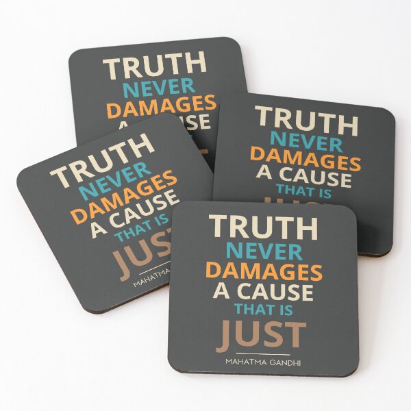 Item preview, “Truth never damages a cause that is just.”  Mahatma Gandhi designed and sold by Sketch-Shack.
