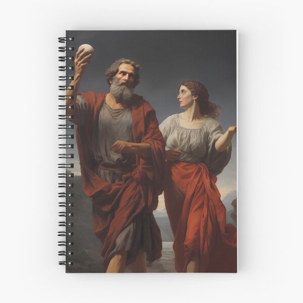Item preview, Deucalion and Pyrrha's Exodus designed and sold by TalosGallery.