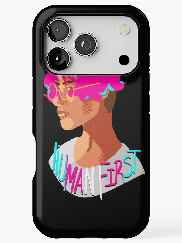 Thumbnail 1 of 4, iPhone Case, Human First designed and sold by ArtByAstrocraft.
