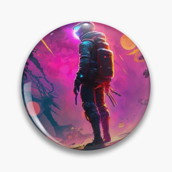 Item preview, Cyberpunk Astronaut in Apocalyptical Space designed and sold by artra-shop.