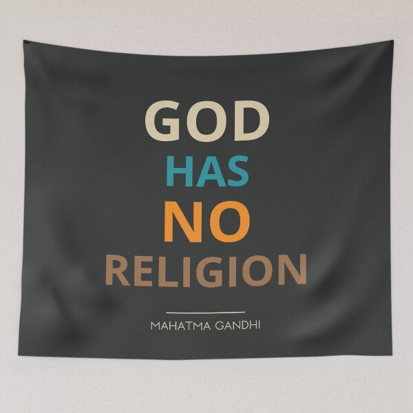 Item preview, “God has no religion.”  Mahatma Gandhi designed and sold by Sketch-Shack.