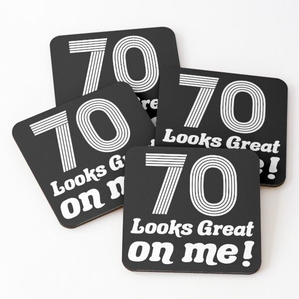 Item preview, Funny Vintage 70th Birthday (B&W) designed and sold by thepixelgarden.