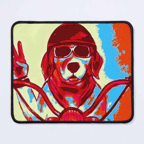 Item preview, Cool Dog on Motorcycle designed and sold by gleefulme.