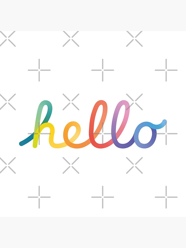 Thumbnail 5 of 5, Acrylic Block, Apple "hello" logotype lettering design designed and sold by artversium.