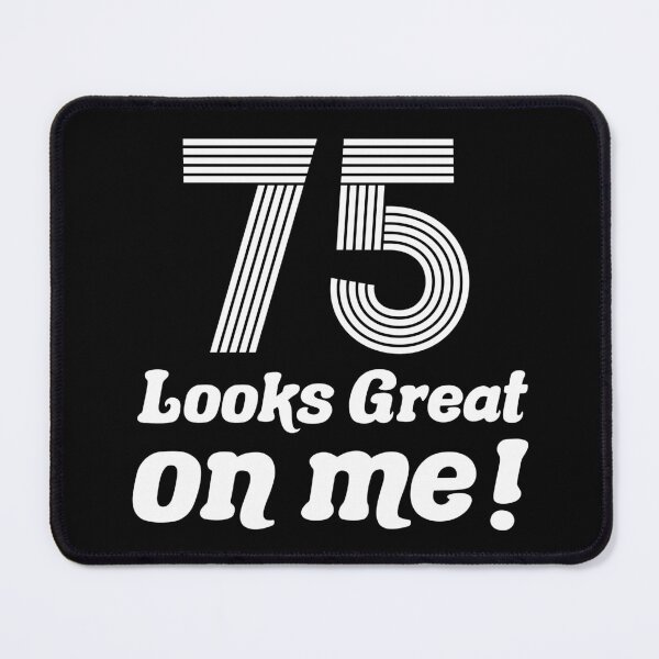Item preview, Funny Vintage 75th Birthday (B&W) designed and sold by thepixelgarden.