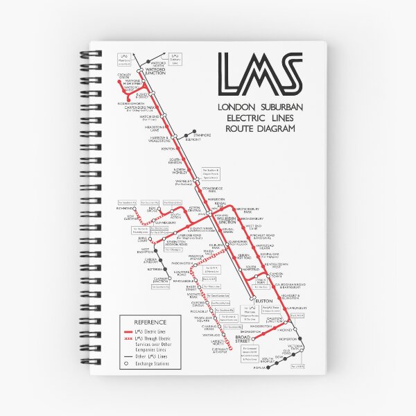 Item preview, LMS London Suburban Railways Map 1935 designed and sold by traincrewdesign.